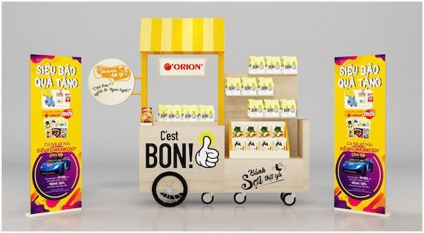 Booth sampling nhôm có bánh xe